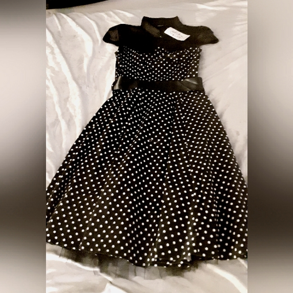 Heart & Roses Vintage Style Pin Up Dress